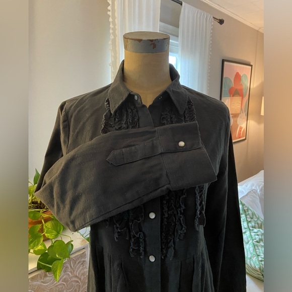 Jack. Longsleeve Ruffle Front Dress - Picture 3 of 8